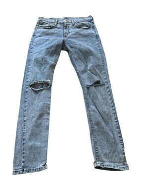 Levi Strauss Mens 510 Blue Jeans 32x30 Distressed Denim Jean Pants Casual